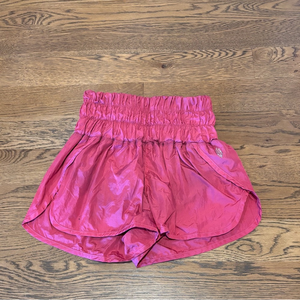 Free people womens the way home shorts high waisted pink size extra small